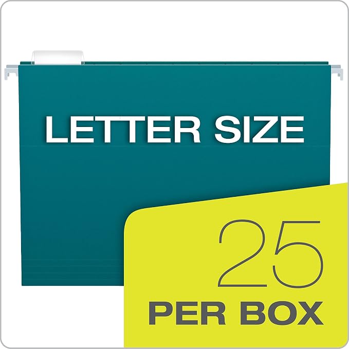 Pendaflex Recycled Hanging File Folders, Letter Size, Two-Tone - Image 5