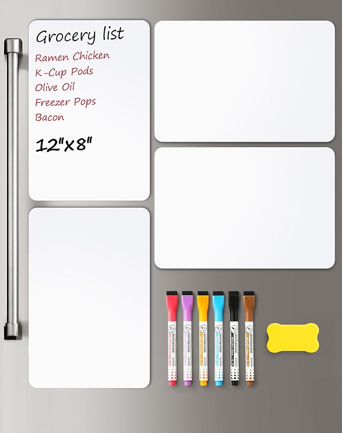 4 PACK Magnetic Dry Erase Board Sheet by VITEVER