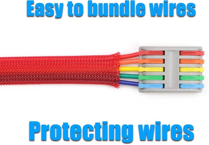 25ft PET Expandable Braided Cable Sleeve 1/2inch Pet Braided Cable Sleeve - Image 6