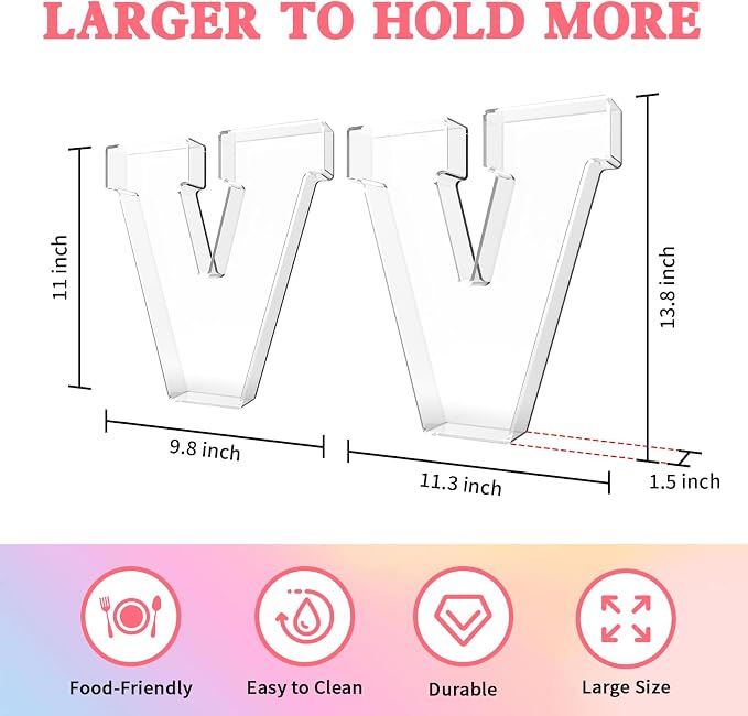 13.8" Acrylic Letter Charcuterie Tray, Charcuterie Letters Fillable Box - Image 2