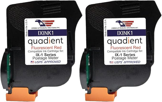 AMERICAN MAILING SOLUTIONS INC. | 2-Pack | Quadient IXINK1 Replacement Ink Cartridge for iX-1 Series Postage Meter-DeskLoop Office