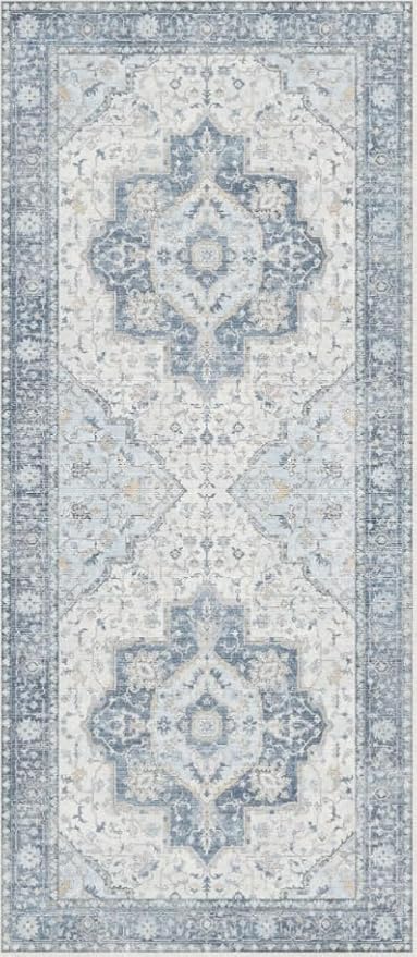 GENIMO Runner Rug 2'6"x8 Machine Washable Non Slip Vintage Hallway Runner Rug - Image 8
