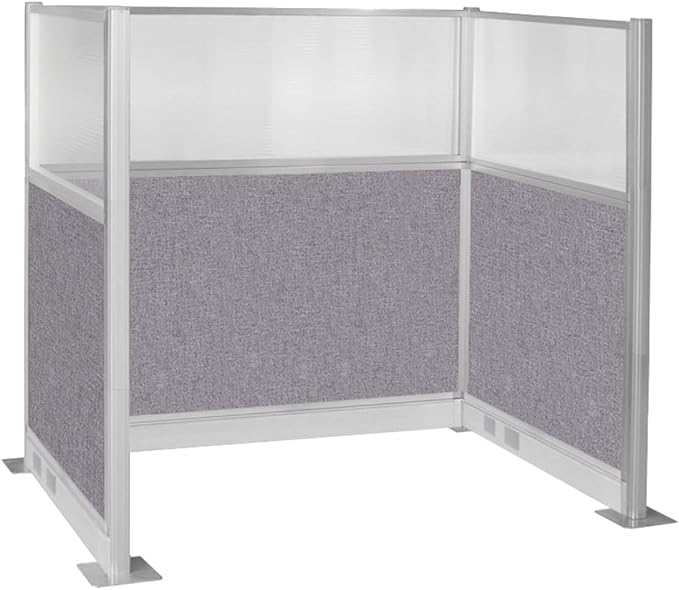 Versare Pre-Configured Hush Panel Electric Cubicle | Workstation Divider Walls | Cubicle Privacy Panels | Office Partition Walls-DeskLoop Office