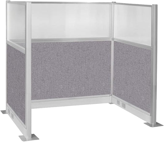 Versare Pre-Configured Hush Panel Electric Cubicle | Workstation Divider Walls | Cubicle Privacy Panels | Office Partition Walls-DeskLoop Office