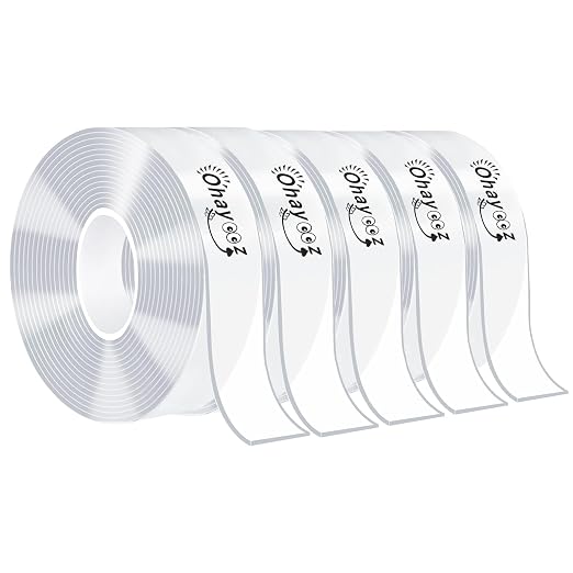 Ohayooz® Extra Strong Double Sided Tape Heavy Duty Removable 50FT, Photo Deco by MakeYourLifeBetter