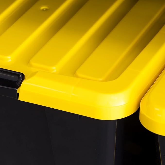 45 Qt Storage Bin 4-Pack, Stackable Plastic Container - Image 7