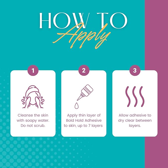 The Hair Diagram - Bold Hold Active Reloaded - Strong Hold Glue for Wigs and Hair Systems - Invisible Bonding - Formulated for Oily Skin - Non Toxic - Humidity Resistant & Water- Resistant -1.3oz