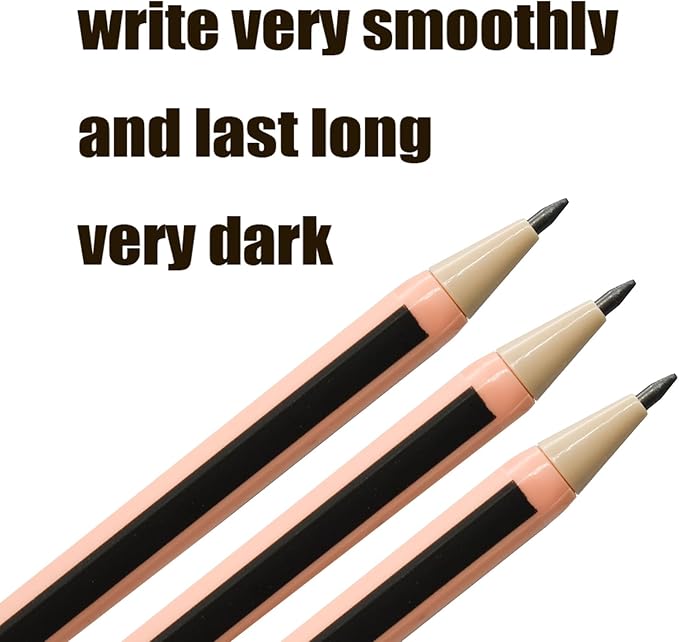mechanical pencils 12-Pack Colorful Wood-Imitating Automatic Pencils 2.0mm - Image 3