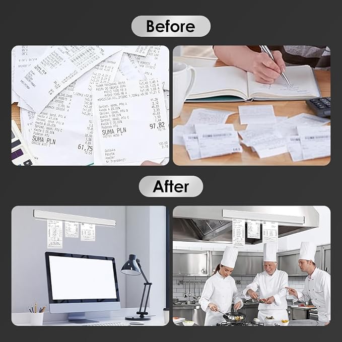 8.3 inch Restaurant Ticket Holder, Aluminum Ticket Rack Receipt Holder Spike - Image 5