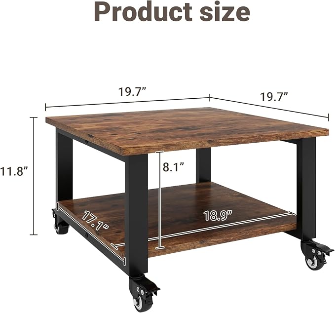 Natwind 2 Tier Laser Printer Stand, Retro | Large Printer Table Copier Stand - Image 3