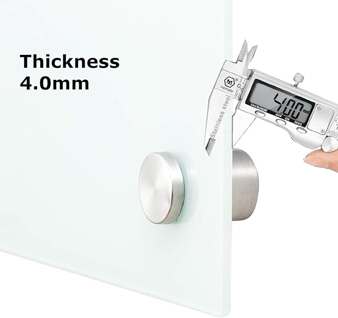 Glass Whiteboard 6'x 4', Magnetic Dry Erase Board, Large Framless Glass White Board for Wall Office School Home-DeskLoop Office