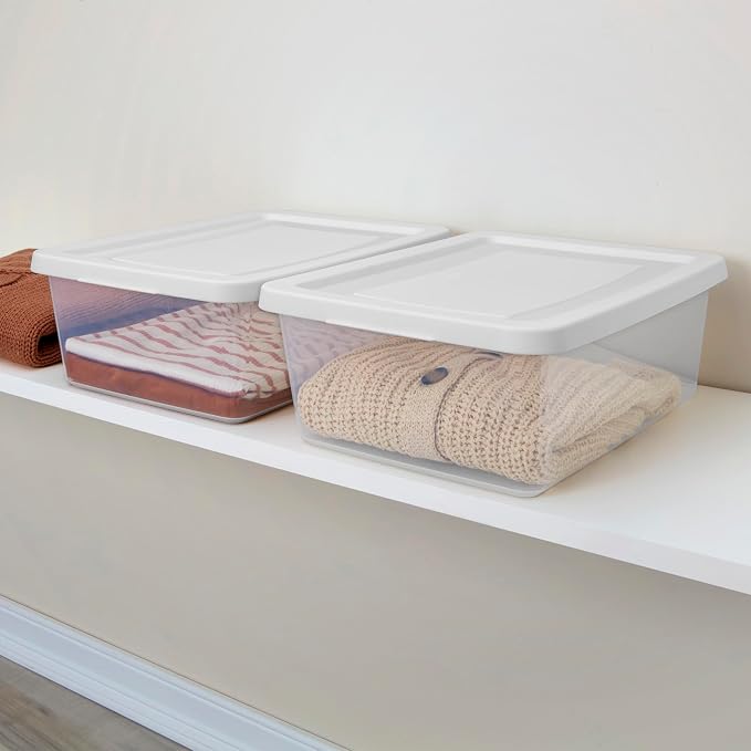 Sterilite 30 Pack Storage Box, 12 Quart Stackable Tote - Image 5