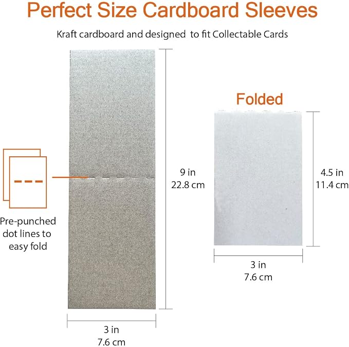 96 Packs Sleeves for Sports Card Protectors, Mail Shipping Stiffeners - Image 3