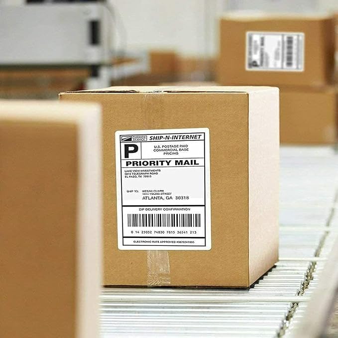 LabelMore 8.5'' x 5.5'' Half Sheet Self Adhesive Shipping Labels - Image 7