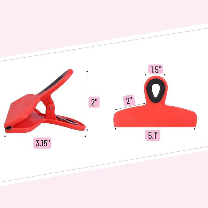 Mr. Pen- Magnetic Bag Clips, 4 Pack, Durable Plastic - Image 3