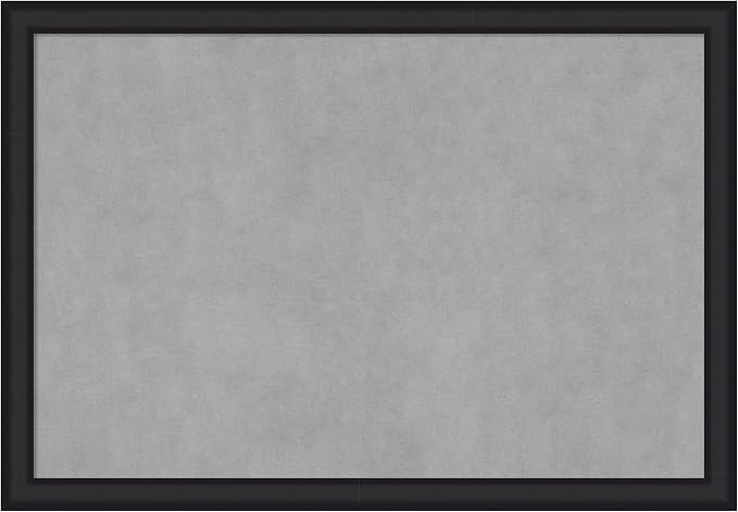 Amanti Art Black Framed Magnetic Board 27x39 Large Vision Board by AmantiArt
