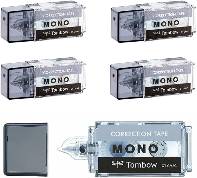 Tombow CT-CM5C10-5P MONO Mono Pocket Correction Tape, Tape Width 0.2 inches x by Tombow
