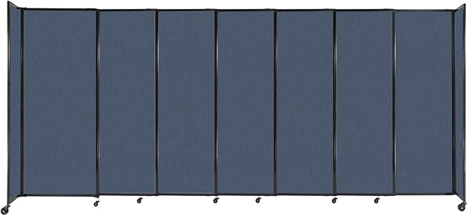 Versare Straightwall Sliding Portable Wall Partition | Freestanding Office by VERSARE