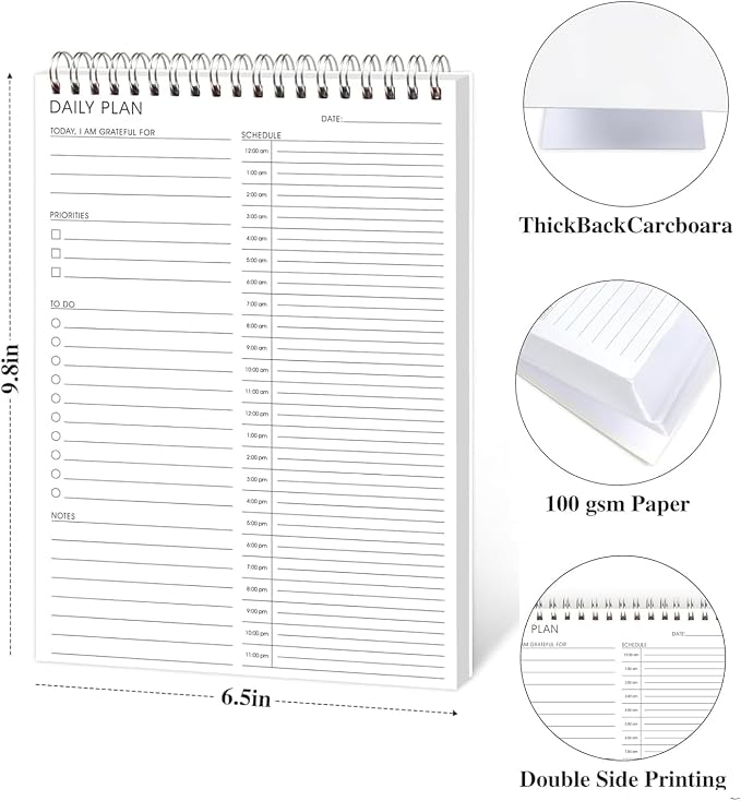 3PC 24 Hour Daily Planner - Image 2