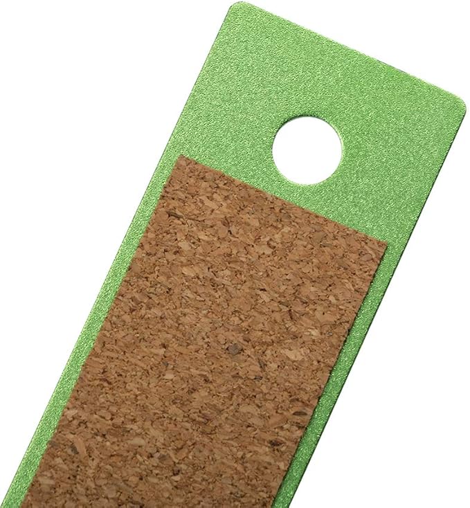 JAM PAPER Strong Aluminum Ruler - 12 Inch - Metal Ruler with Non-Skid Cork Backing - Lime Green - Sold Individually-DeskLoop Office