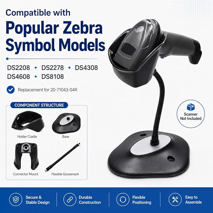 Barcode Scanner Stand Holder Compatible - Image 2
