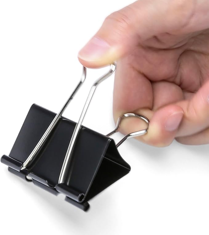 Officemate Large Binder Clips, 2 inch Wide, 1 inch Capacity, Box of 12 - Image 4