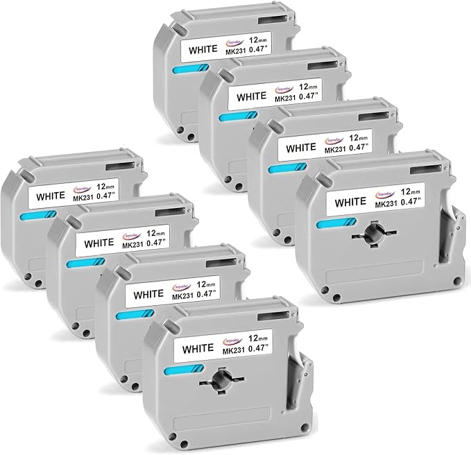Anycolor 8-Pack M-K231 Label Tape Replacement by Anycolor