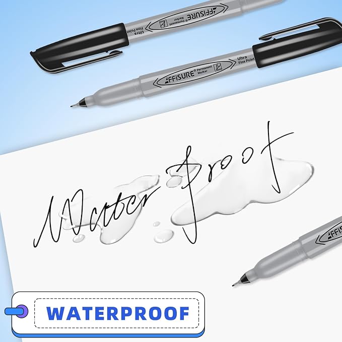 Permanent Markers, Ultra Fine Point, Fine tippermanent marker set, quick dry - Image 6