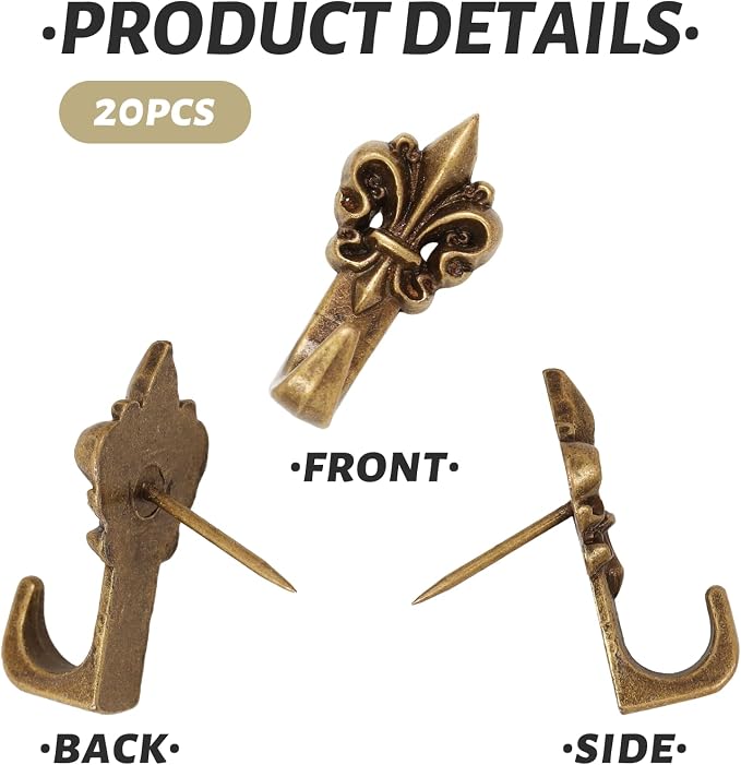 20 Pieces Push Pin Hangers, Push Pins - Image 3