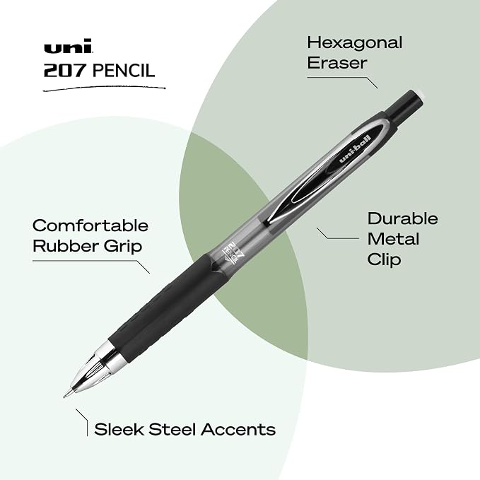 uniball™ 207 Mechanical Pencil Starter Kit, HB #2, 2 Pack - Image 5