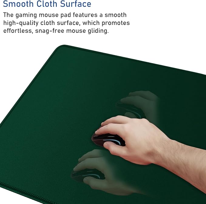 Gaming Mouse Pad with Stitched Edges, Durable Non-Slip Natural Rubber Base - Image 5