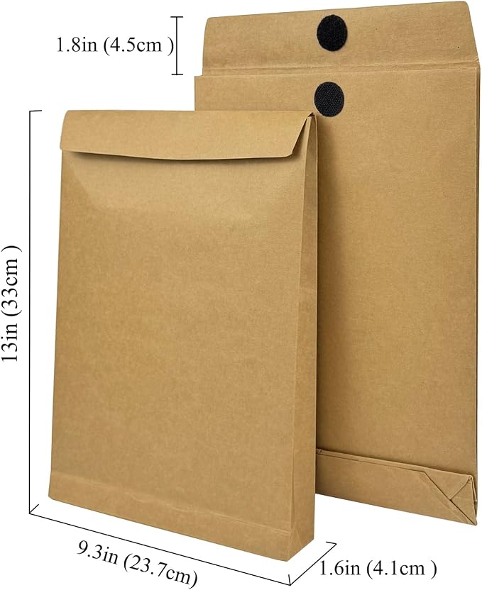 40 Pack Large Expandable Envelopes, 9.3x 13" Big Mailing Envelopes | - Image 6