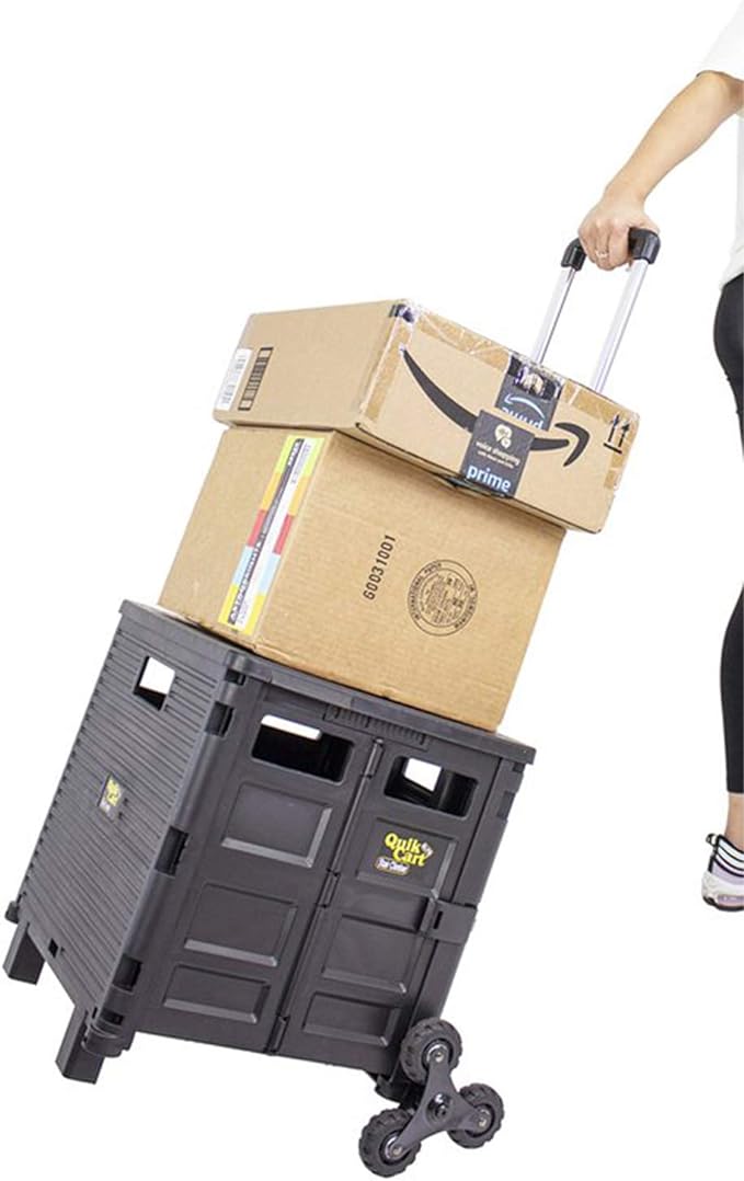 dbest products Quik Cart Elite Stair Climber Wheeled Rolling Crate Teacher - Image 3