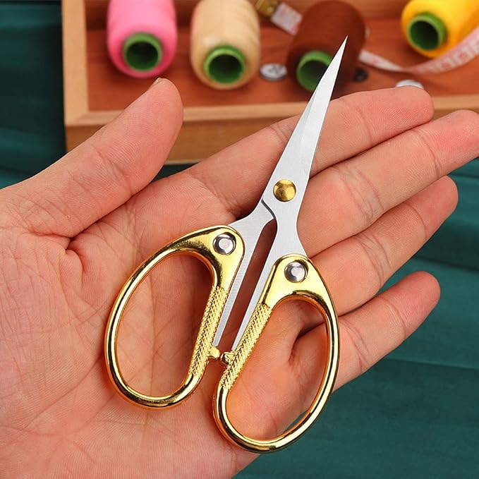 4.5" All Stainless Steel Office Scissors, Ultra Sharp Blade Shears, Sturdy - Image 5