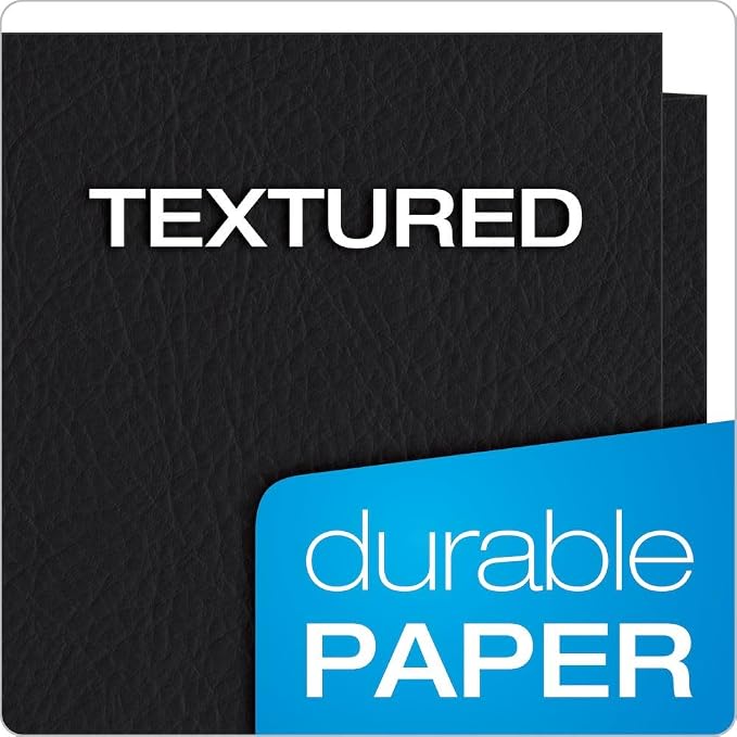 Oxford Twin-Pocket Folders, Textured Paper, Letter Size, Holds 100 Sheets - Image 4