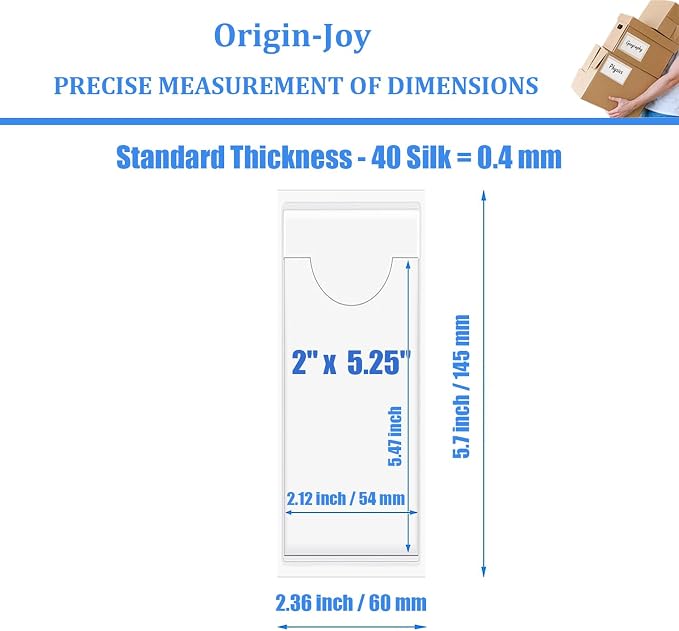 Origin-Joy 60 PCS Self Adhesive Index Card Pockets - Image 2