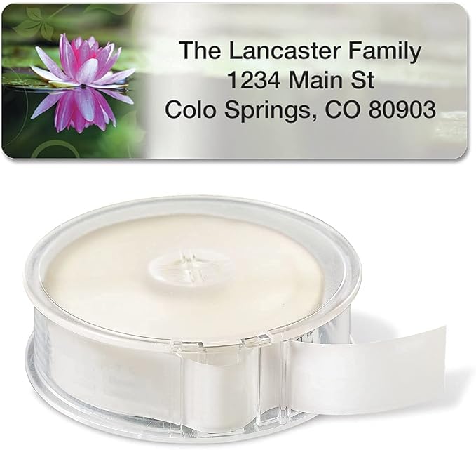 Zen-Themed Spiritual Rolled Personalized Return Address Mailing Labels - Image 4