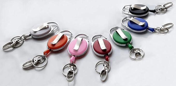 Retractable Badge Reel with Claw Clasp and Clip - Image 5