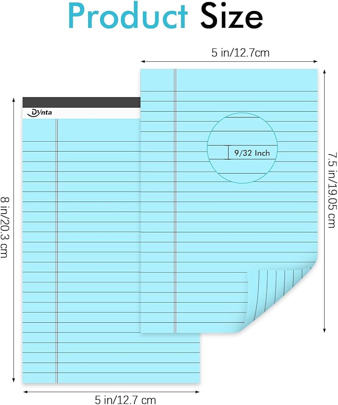 Dynta 24pcs Small Legal Pads 5x8 Note Pads - Image 5