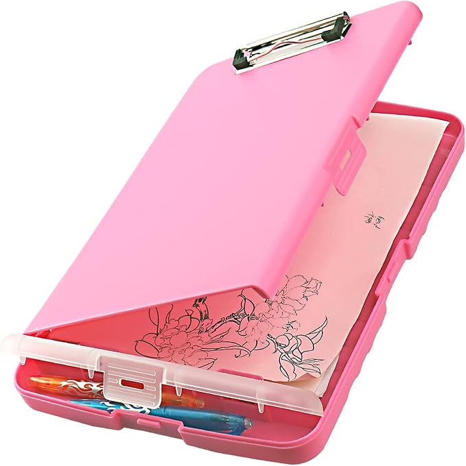 HWPRATO Clipboards with Compartment Clipboard Organizer Plastic Foldable File by Home