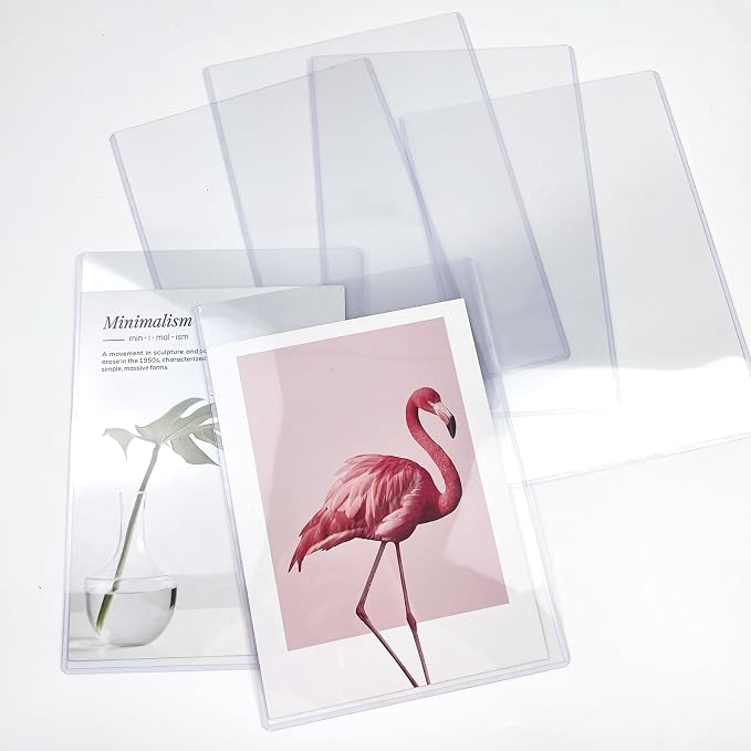 Rainmae 12 Pack 8.5" x 11" Rigid Print Protectors, Paper Sleeves Photo Plastic - Image 7