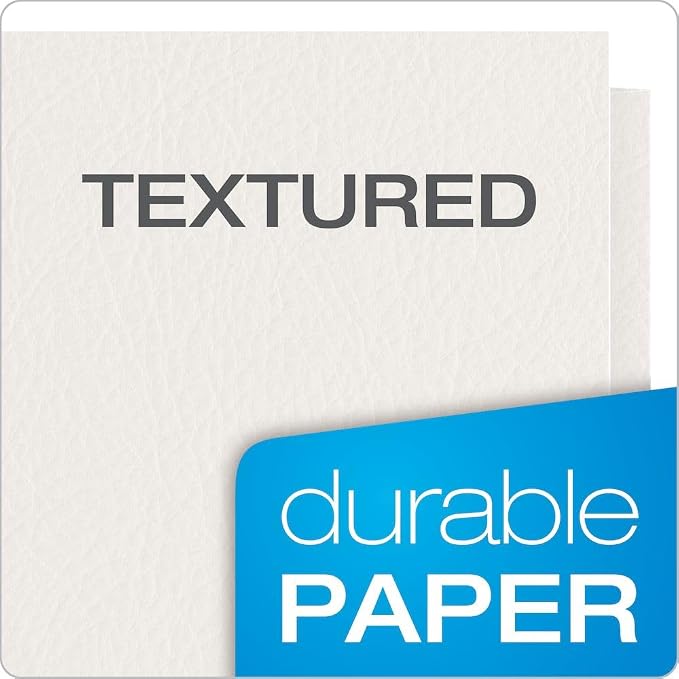 Oxford Twin-Pocket Folders, Textured Paper, Letter Size, Holds 100 Sheets - Image 4
