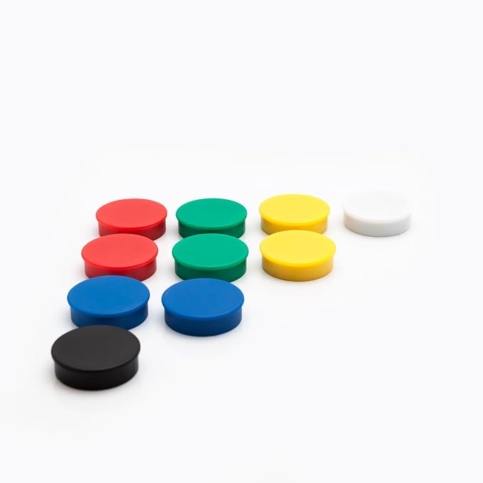 Round Fridge Magnets, Button Shaped, Small Colorful Magnetic Discs - Image 3