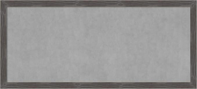 Amanti Art Grey Framed Magnetic Board 23x51 Oversize Vision Board by AmantiArt