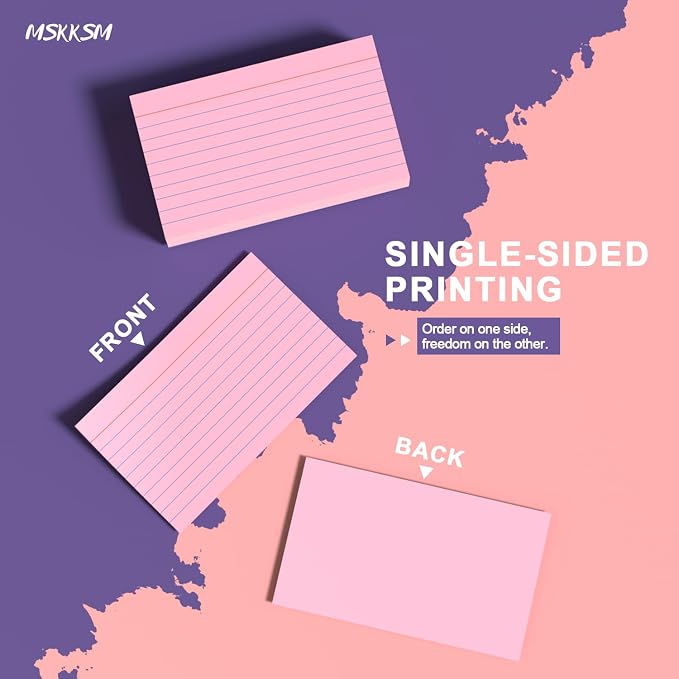 Pink Index Cards 3x5 Inch - Image 3