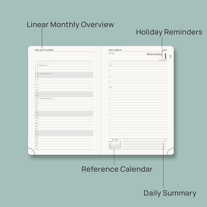 POPRUN 2026-2027 Daily Planner One Page Per Day - Image 4