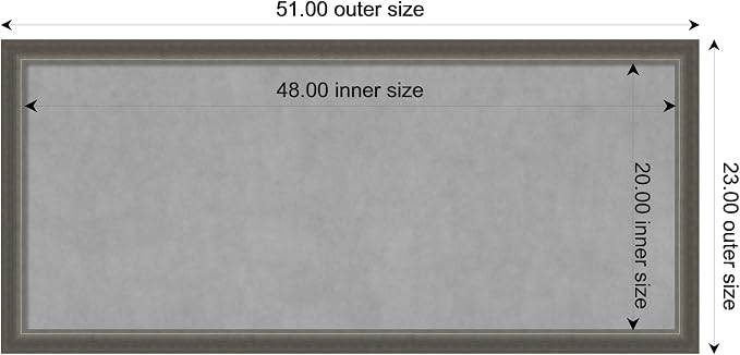 Amanti Art Silver Framed Magnetic Board 23x51 Oversize Vision Board - Image 3
