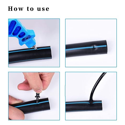 2-in-1 Drip Irrigation Tubing Hole Punch & Fitting Insertion Tool Kit - Image 3