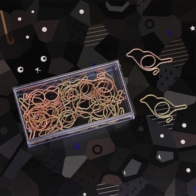 OWLFAVO 40pcs Bird Shape Paper Clips - Image 5