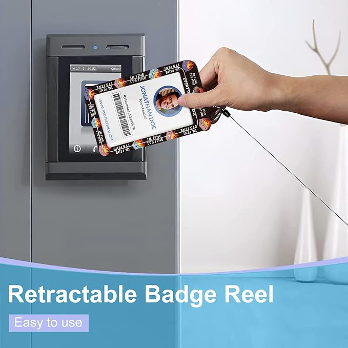 Badge Lanyard, Retractable Badge Holder - Image 5
